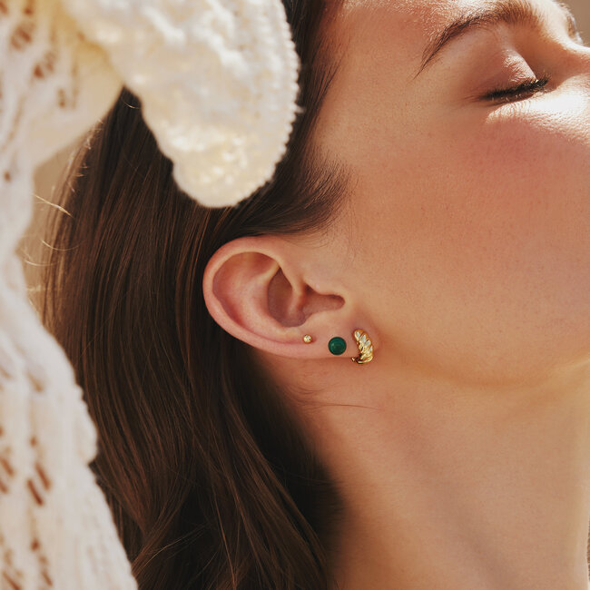 Ania Haie Oorring Bold Texture Small Huggie Hoop