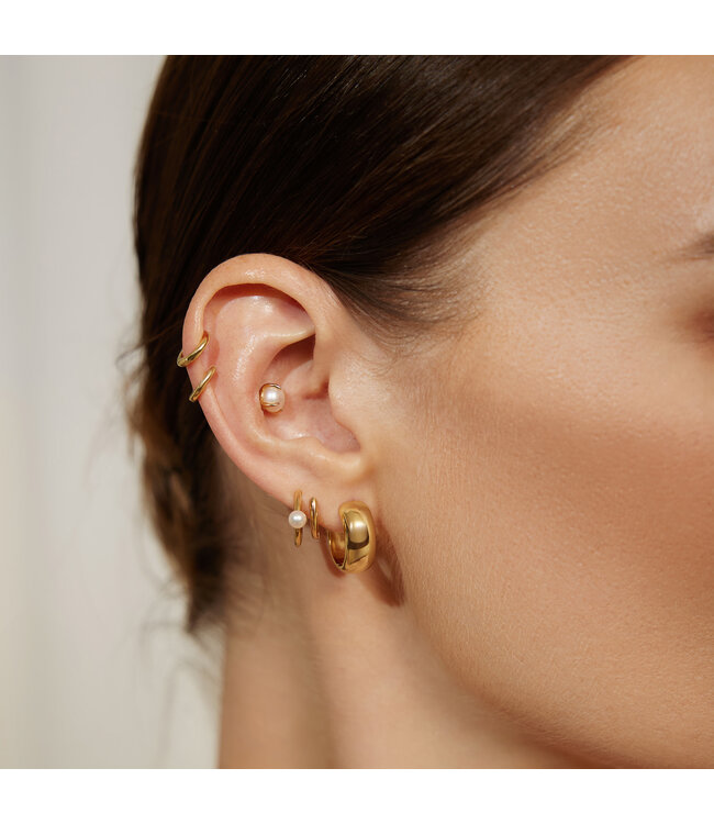 Ania Haie Oorring Chubby Medium Huggie Hoop