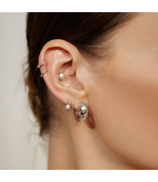 Ania Haie Oorring Chubby Medium Huggie Hoop