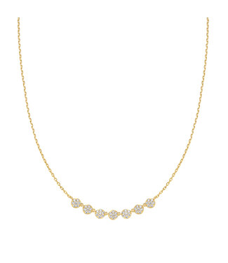 Ania Haie Halsketting Pavé Multi Beaded Chain Gold