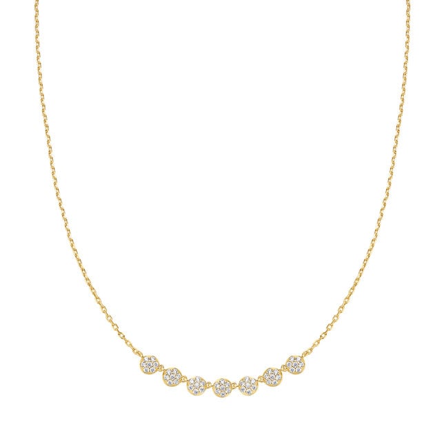 Ania Haie Halsketting Pavé Multi Beaded Chain Gold