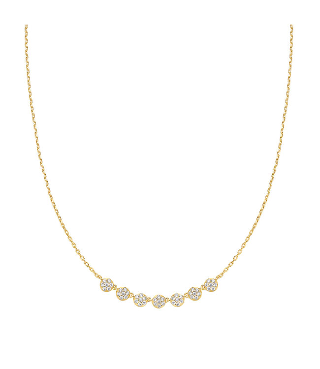 Ania Haie Halsketting Pavé Multi Beaded Chain Gold