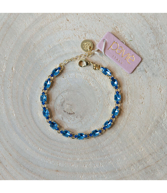 Paviè Armband Blancka Blu