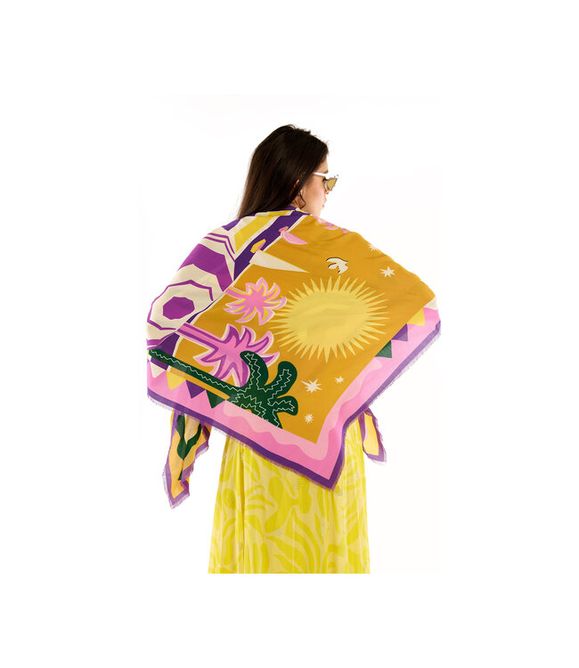 Hipanema Sjaal Chachacha Grand Jaune