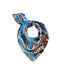 Codello Sjaal Triangle Pattern Mix Silk Blue