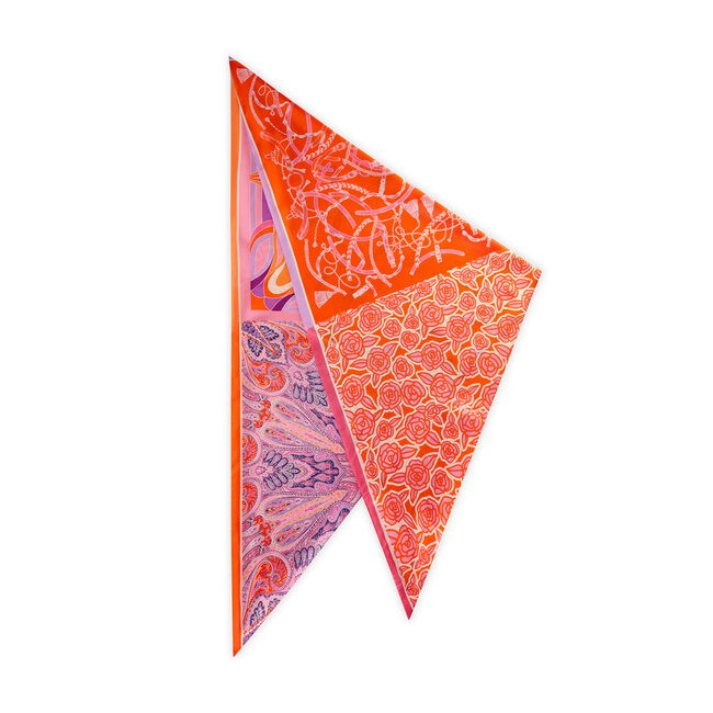 Codello Sjaal Triangle Pattern Mix Pink