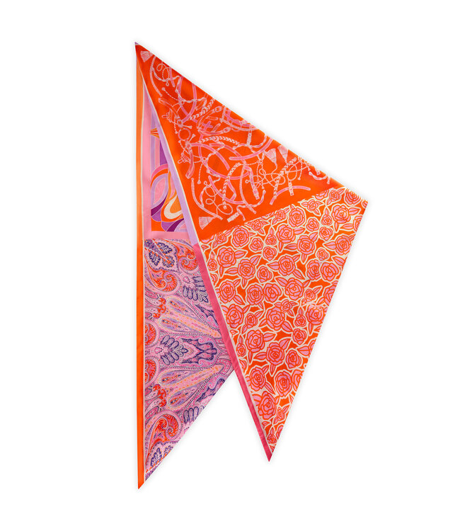 Codello Sjaal Triangle Pattern Mix Pink