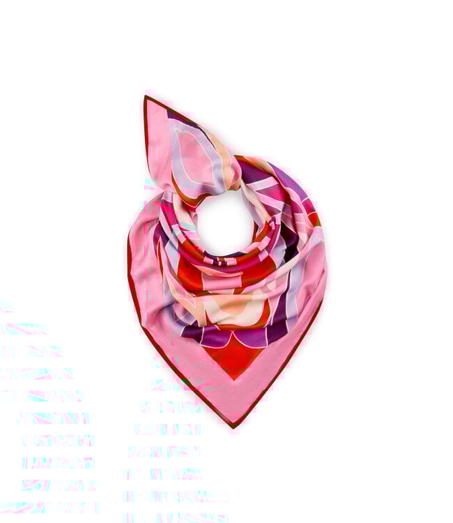Codello Sjaal Triangle Pattern Abstract Modal Rose