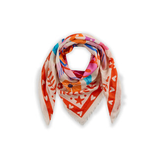 Codello Sjaal Square Pattern Mix