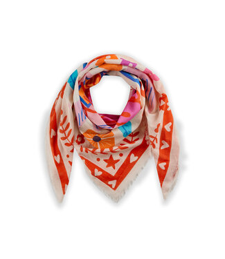 Codello Sjaal Square Pattern Mix