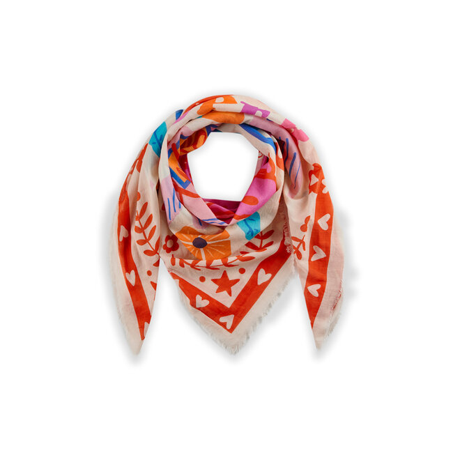 Codello Sjaal Square Pattern Mix