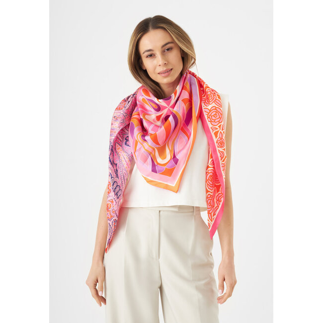 Codello Sjaal Triangle Pattern Mix Pink