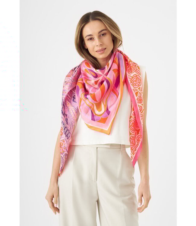 Codello Sjaal Triangle Pattern Mix Pink