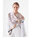 Codello Sjaal Triangle Pattern Mix Silk Beige