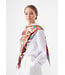 Codello Sjaal Triangle Pattern Mix Silk Red
