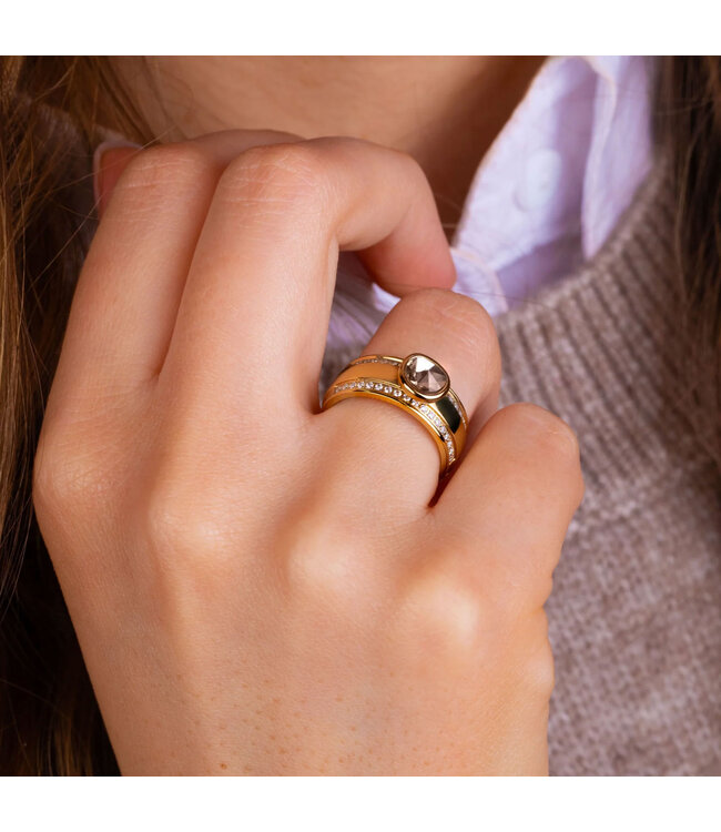 MelanO TW Tierra cz ring