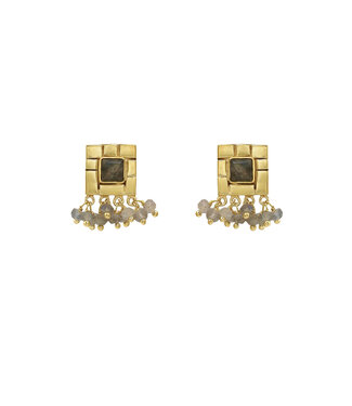 Christine Bekaert Oorring Aurea Small Stud/Labradorite