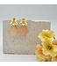 Maison Cachet Oorring Fleurs Rose Quartz