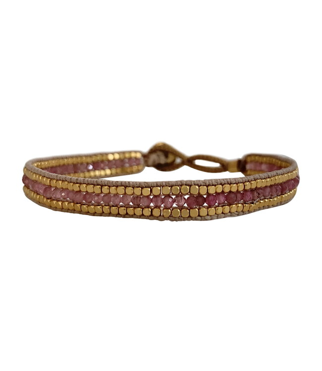 Ibu Jewels Armband Jill Jolie Pink Tourmalin