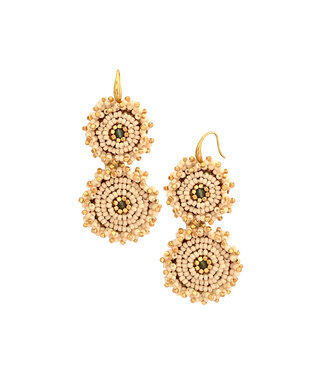 Ibu Jewels Oorring Pomme Antique Beige