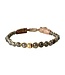 Ibu Jewels Armband Cap Henry Labradorite Gold