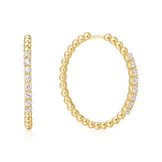 Ania Haie Oorring Large Claw Sphere Beaded Hoop