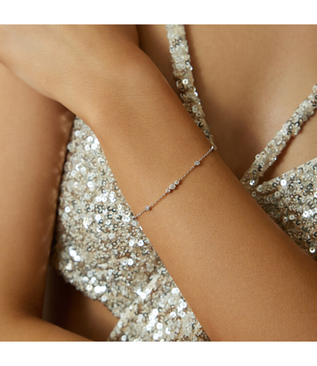 Ania Haie Armband Sparkling Bezel Cubic Zirconia Station