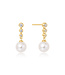 Ania Haie Oorring Tennis beaded stone pearl drop stud