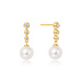 Ania Haie Oorring Tennis beaded stone pearl drop stud