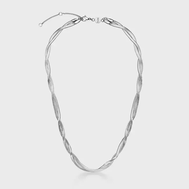 Cluse Halsketting Élevé Twisted Snake, Silver Colour