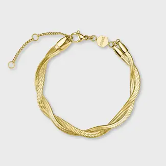 Cluse Armband Élevé Twisted Snake, Gold Colour