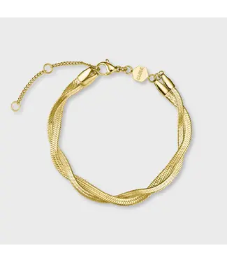 Cluse Armband Élevé Twisted Snake, Gold Colour