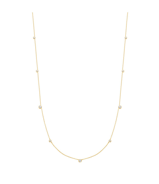 Ania Haie Halsketting Bezel Cubic Zirconia Station