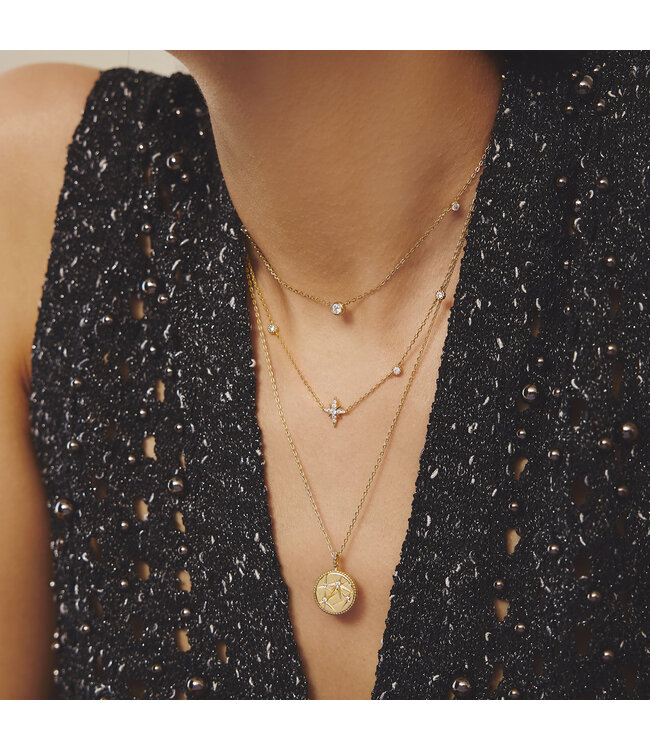 Ania Haie Halsketting Bezel Cubic Zirconia Station