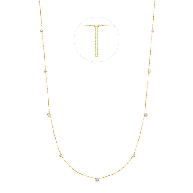 Ania Haie Halsketting Bezel Cubic Zirconia Station