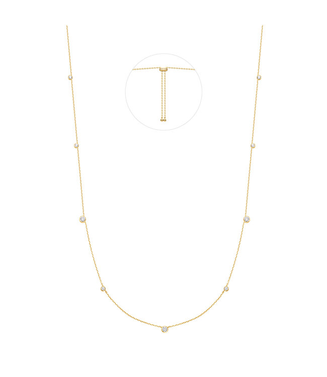 Ania Haie Halsketting Bezel Cubic Zirconia Station