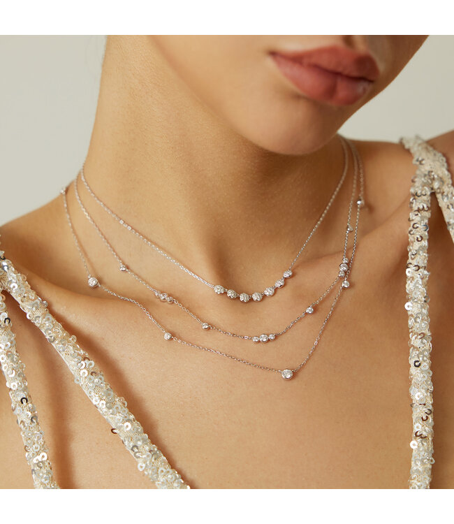 Ania Haie Halsketting Bezel Cubic Zirconia Station