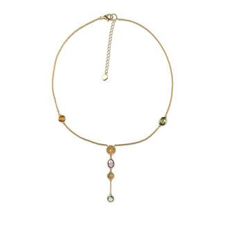 Silver Rose Halsketting Lineke Goud