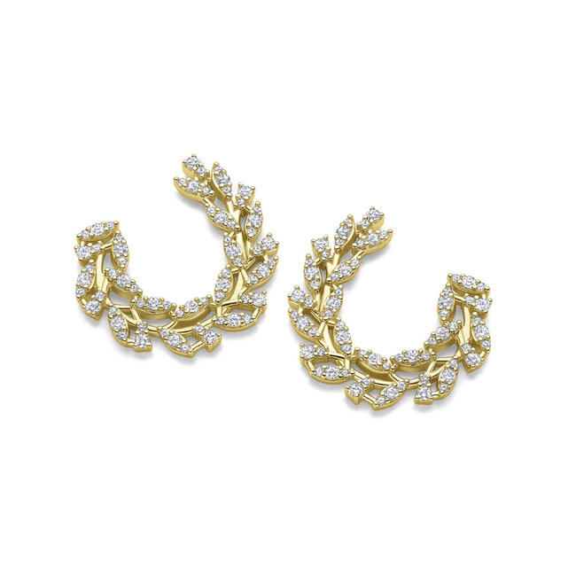 Silver Rose Oorring Melanie