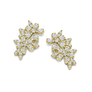 Silver Rose Oorring Anita