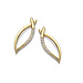 Silver Rose Oorring Pauline Goud