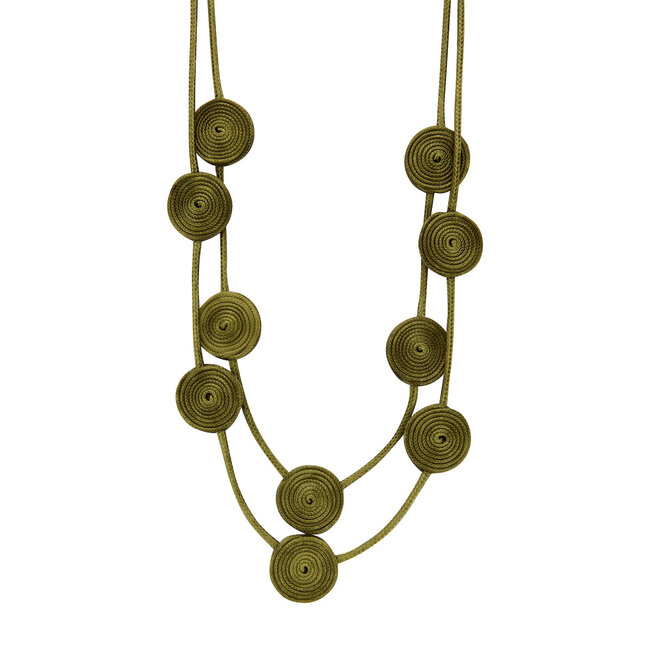 Les Cordes Halsketting Urtis Groen