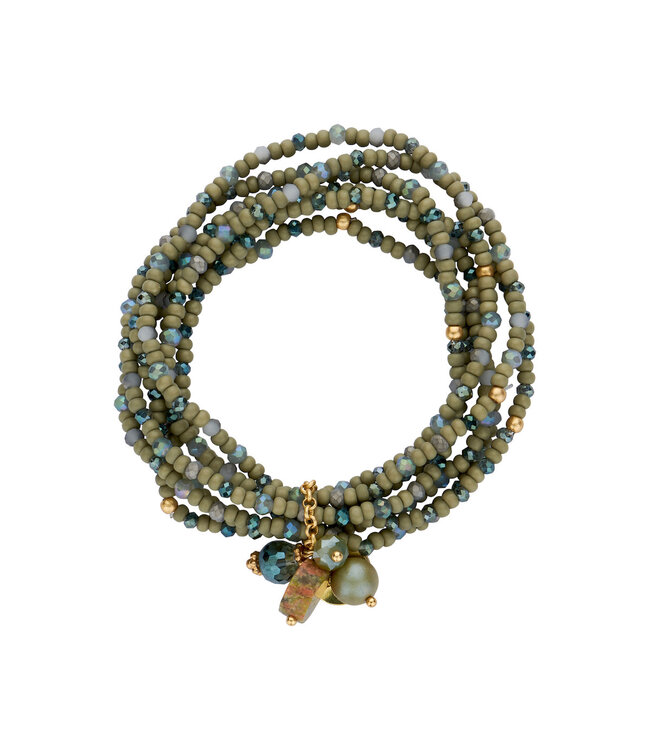 Les Cordes Armband Pan88 Kaki