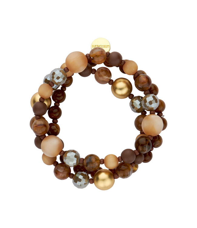 Les Cordes Armband Pan87 Bruin