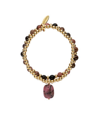 Les Cordes Armband Oda Vieux Rose