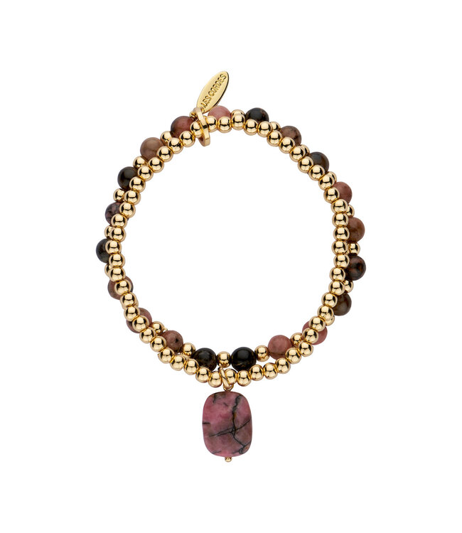 Les Cordes Armband Oda Vieux Rose