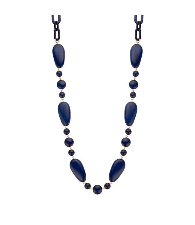 Les Cordes Halsketting Klaudia Donkerblauw