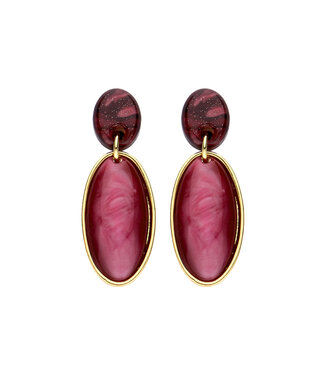 Les Cordes Oorring Karla Aubergine