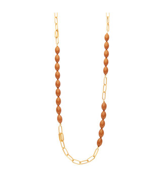 Les Cordes Halsketting Gianna Camel