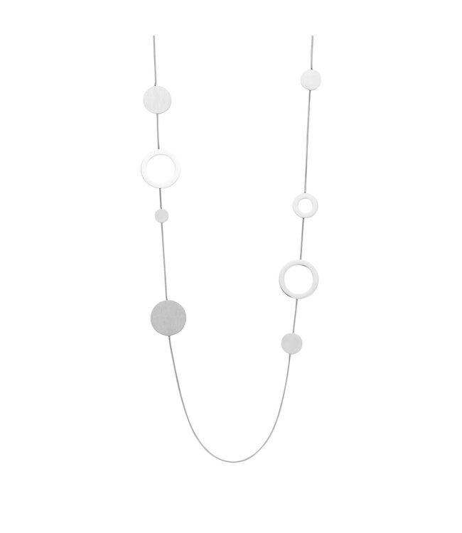 Les Cordes Halsketting GAIA Zilver